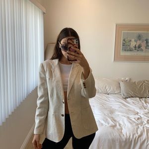 Cream blazer
